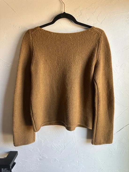 Vince 100% Cashmere Sweater Camel Minimalist Quiet Luxury Capsule Sz M - Picture 2 of 12
